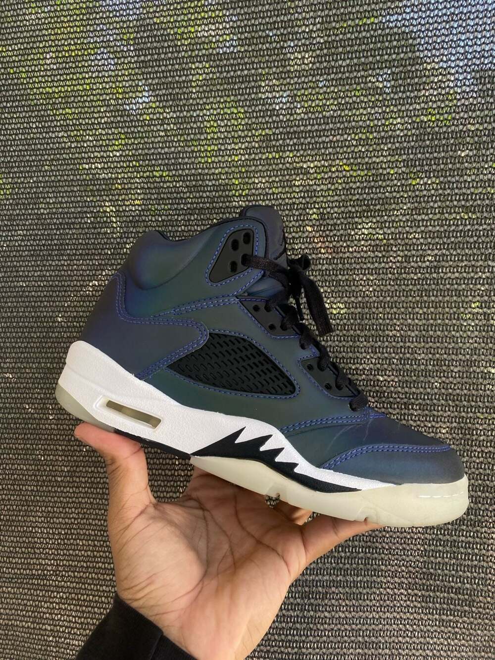 Air Jordan 5 Retro Oil Grey Iridescent CD2722-001 Women's Size 7
